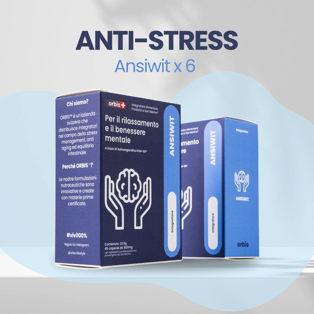 ๐ผ ANTI-STRESS (6-Mesi di Scorta): ANSIWIT x 6 - ORBIS Lifestyle