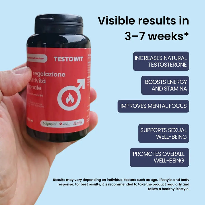 TESTOWIT - Regulación Hormonal - 120 cps ORBIS Lifestyle