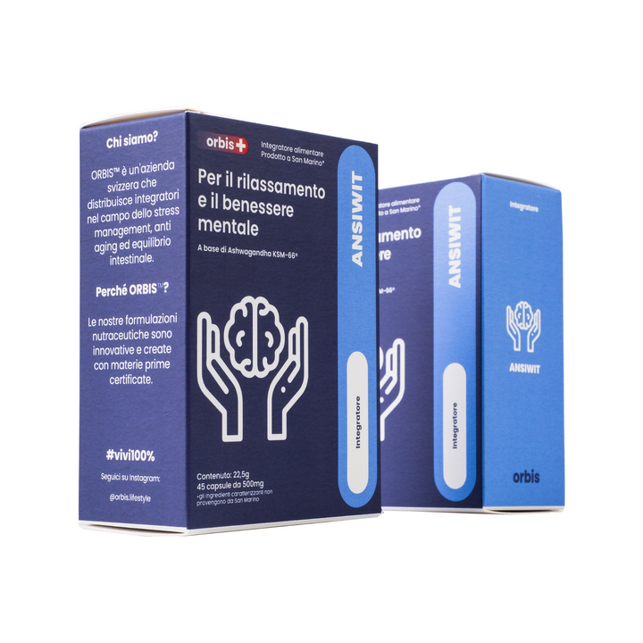 PRUEBA - ANSIWIT - Ashwagandha KSM66®, Magnolia, Jujube (45 Cápsulas) - Novedades - ORBIS Lifestyle