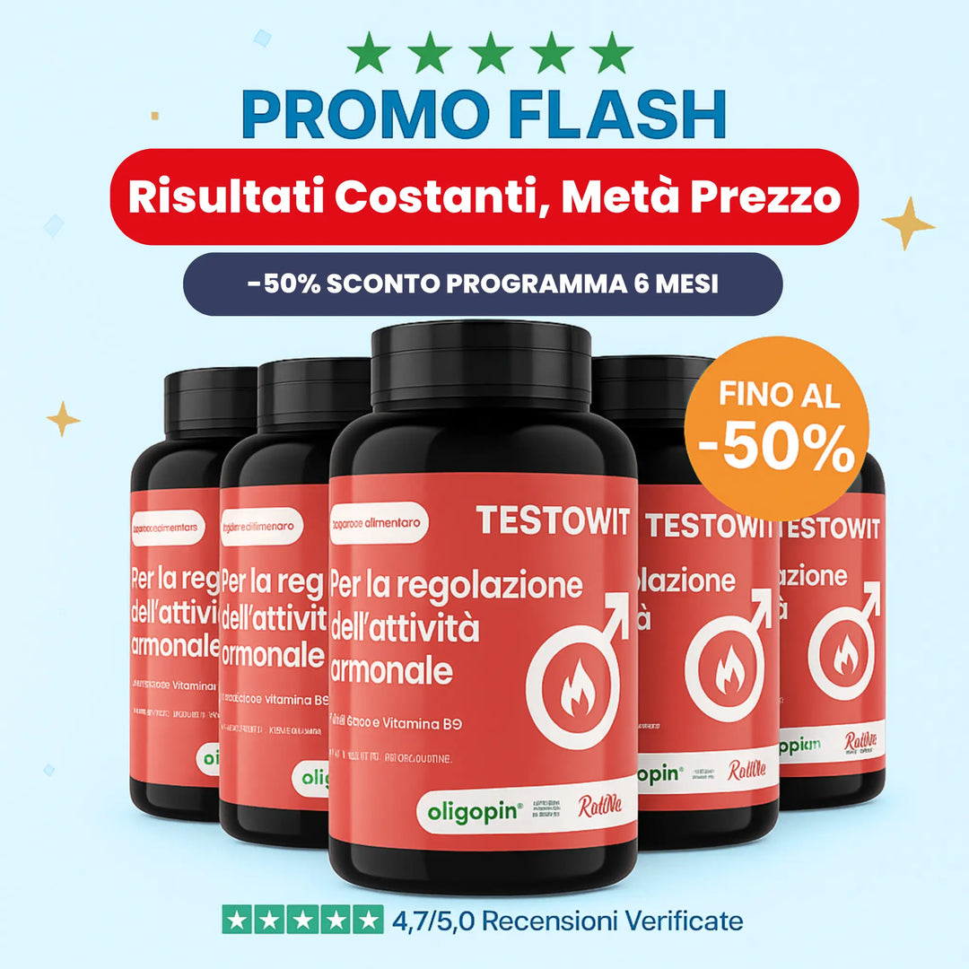 TESTOWIT - Regolazione ormonale 120 cps NEW! PROMO -50% ORBIS Lifestyle
