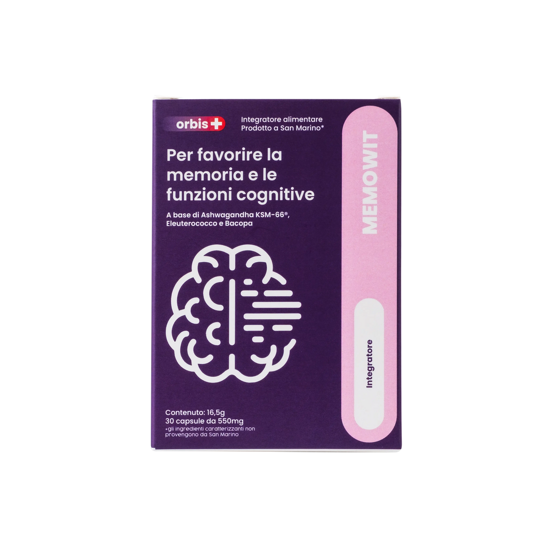 MEMOWIT - Ashwagandha KSM-66® y Vitamina B12 (30 cápsulas) - ORBIS Lifestyle