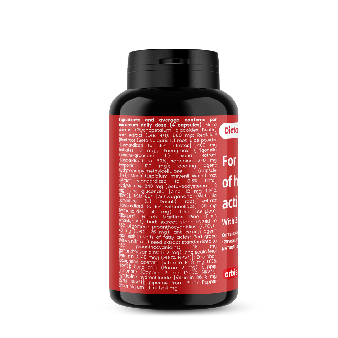 TESTOWIT - Regulación Hormonal - 120 cps - ORBIS Lifestyle