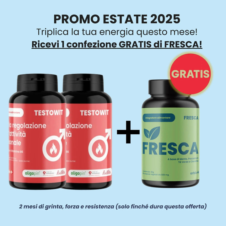 TESTOWIT - Regulación Hormonal 120 cps - ¡Suplemento FRESCO GRATIS PROMO! ORBIS Estilo de vida