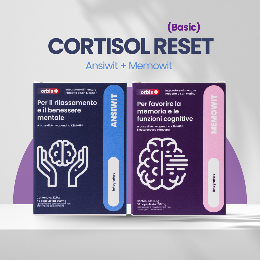 🌿 CORTISOL RESET (básico): 2x ANSIWIT + 3x MEMOWIT - ORBIS Lifestyle