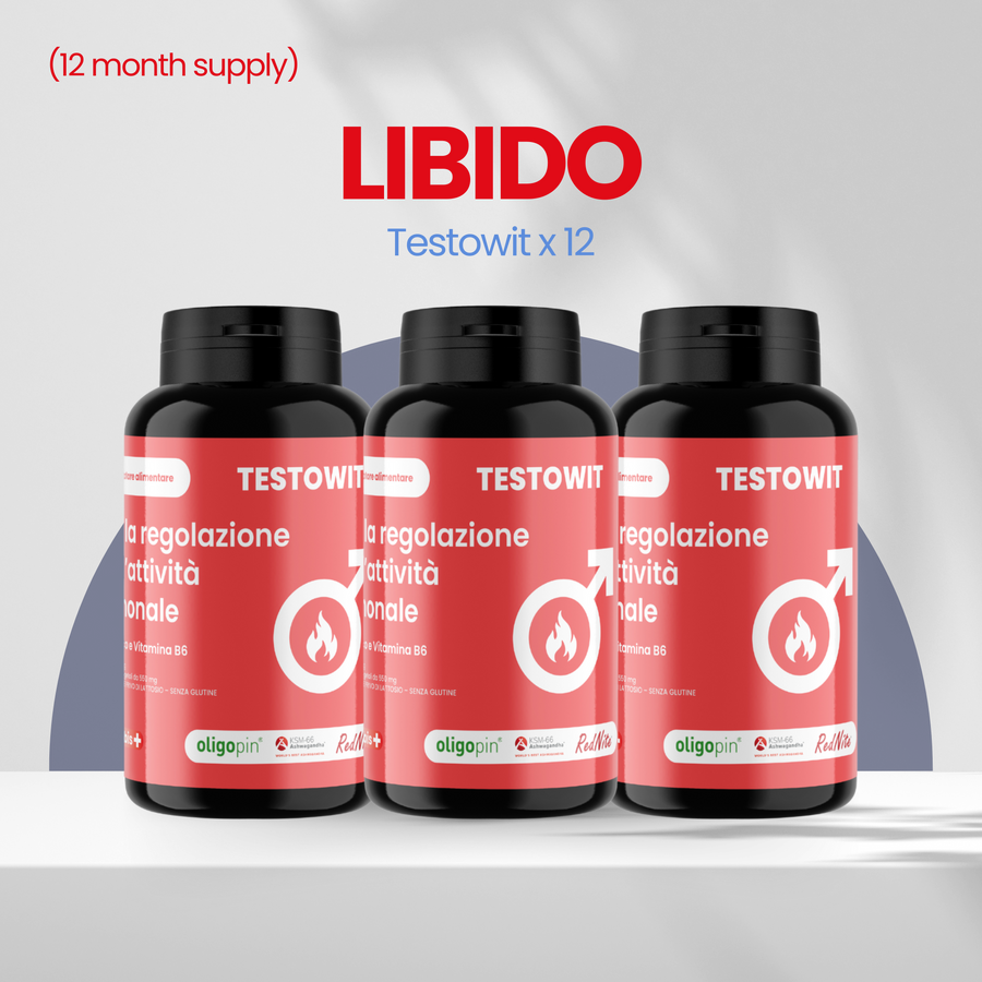 🔥 LIBIDO (Suministro de 12 meses): TESTOWIT x 12 - ORBIS Lifestyle