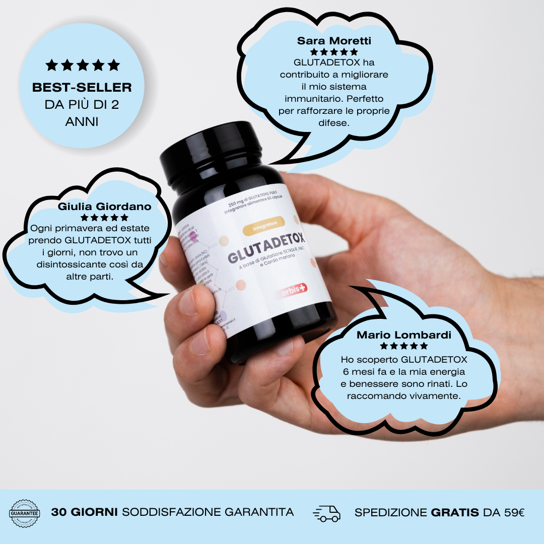 GLUTADETOX - Glutatión Setria® Puro con NAC (60 cápsulas) - ORBIS Lifestyle