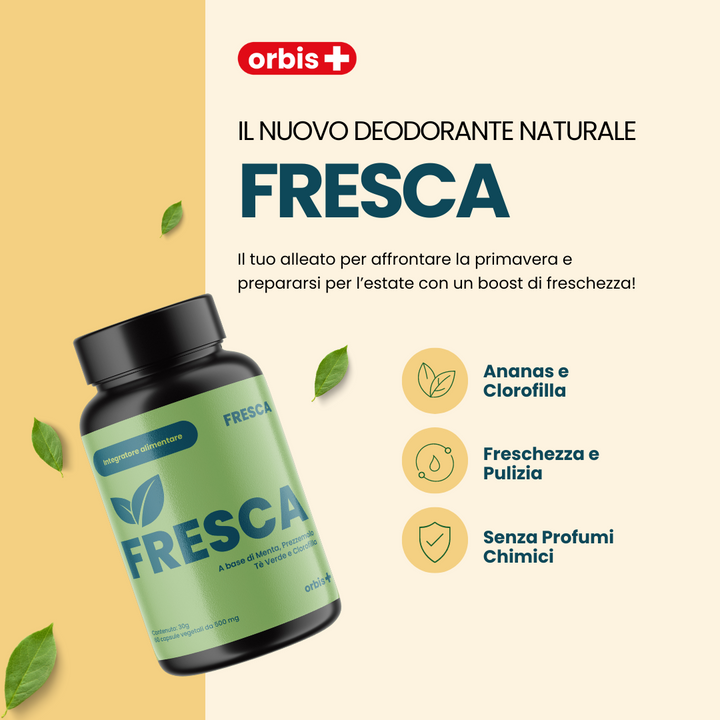 FRESCO - Clorofila, Té Verde, Menta y Piña (60 cps) - ORBIS Lifestyle