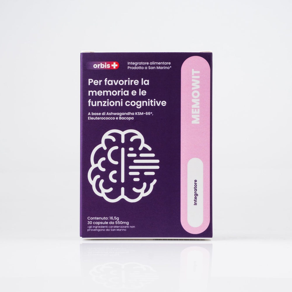 MEMOWIT - Ashwagandha KSM-66® y Vitamina B12 (30 cápsulas) - ORBIS Lifestyle