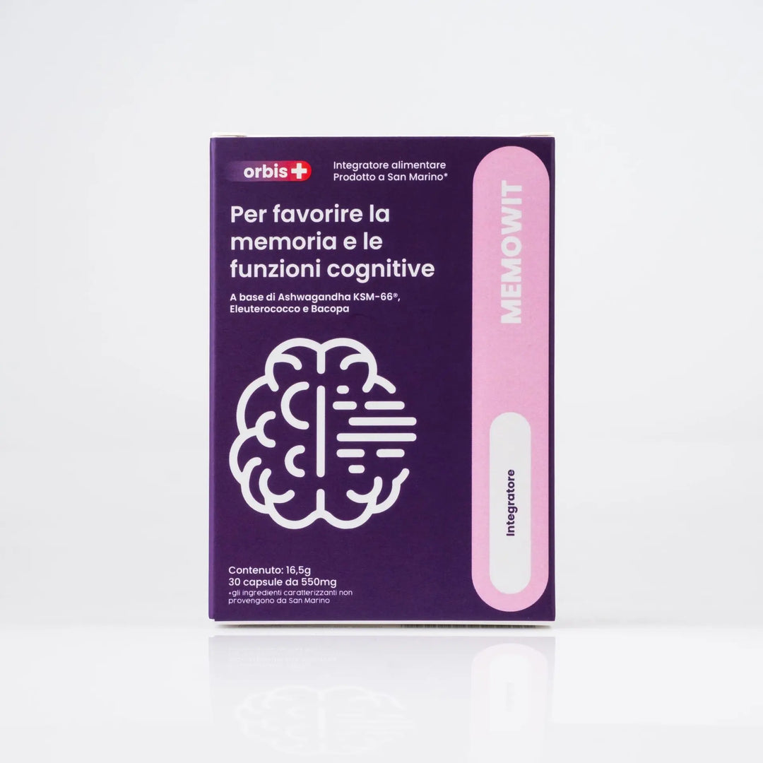 MEMOWIT - Ashwagandha KSM-66® y Vitamina B12 (30 cápsulas) - ORBIS Lifestyle