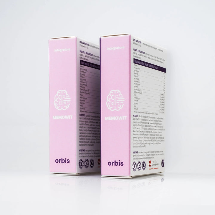 MEMOWIT - Ashwagandha KSM-66® y Vitamina B12 (30 cápsulas) - ORBIS Lifestyle