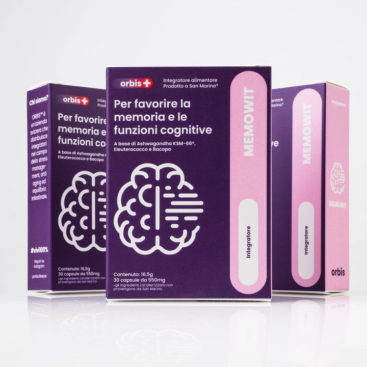 MEMOWIT - Ashwagandha KSM-66® y Vitamina B12 (30 cápsulas) - ORBIS Lifestyle