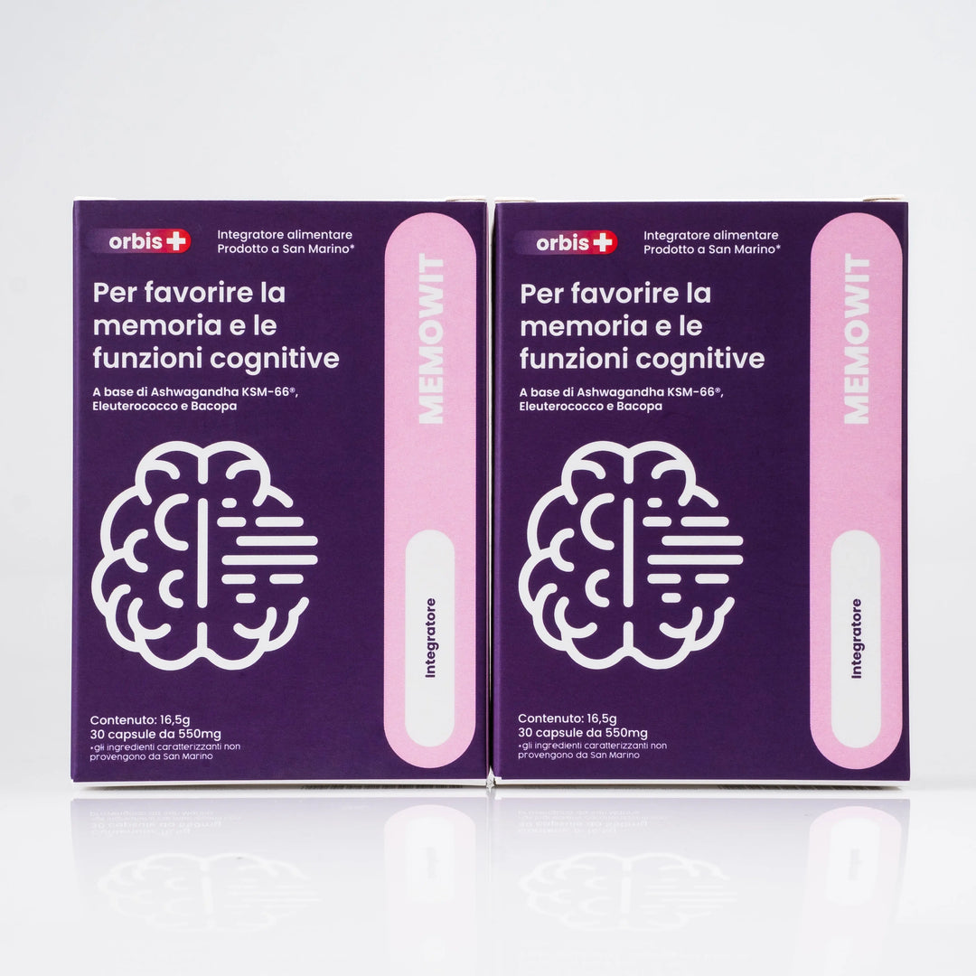 MEMOWIT - Ashwagandha KSM-66® y Vitamina B12 (30 cápsulas) - ORBIS Lifestyle