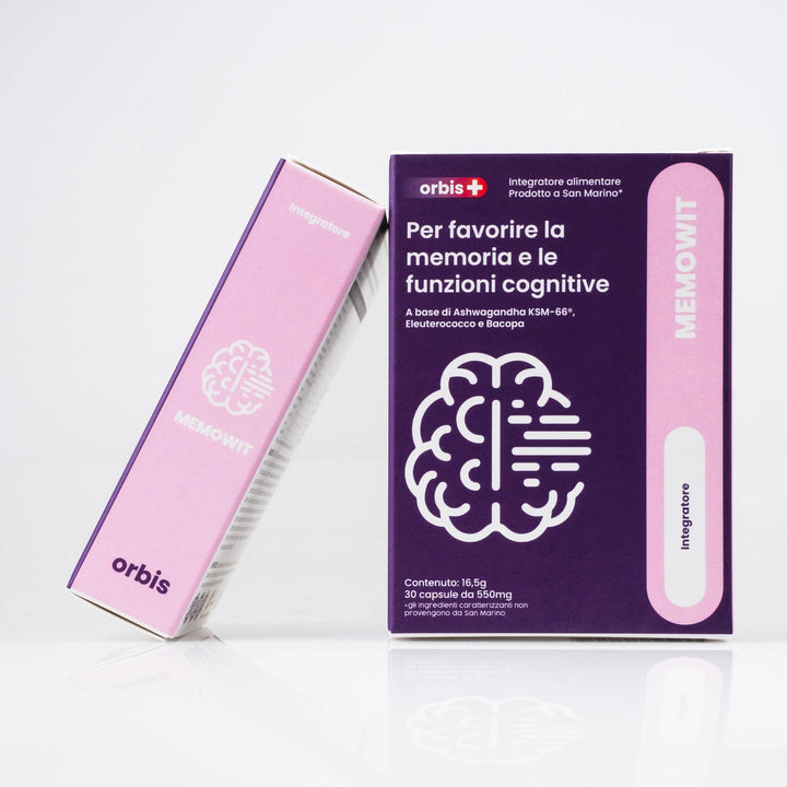 MEMOWIT - Ashwagandha KSM-66® y Vitamina B12 (30 cápsulas) - ORBIS Lifestyle