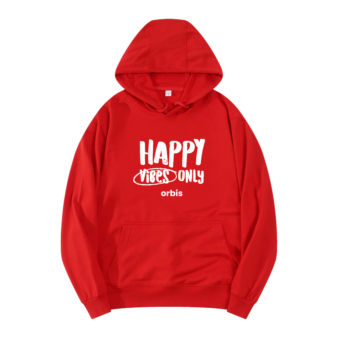 Sudadera con capucha Orbis 'Happy Vibes Only' 🎧😊 - ORBIS Lifestyle